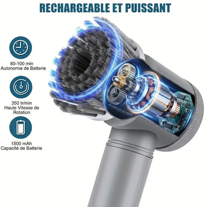 Têtes de brosse interchangeables pour le nettoyage de la maison
