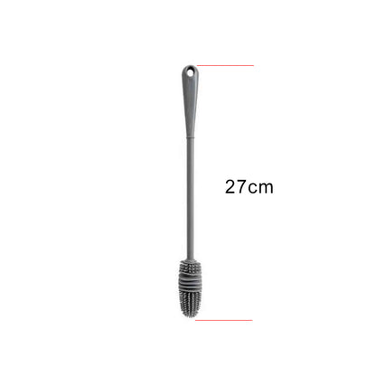 Brosse en silicone pour nettoyer une bouteille en verre