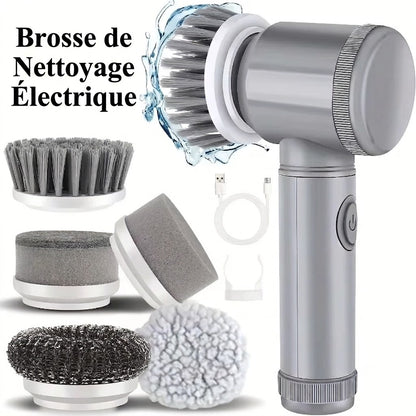 Brosse électrique de nettoyage salle de bain sans effort